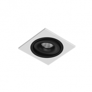 Встраиваемый поворотный светодиодный светильник MJ1006 SQ White-Black 4000K