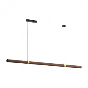 Деревянный подвесной (накладной) светодиодный светильник Ledron MOON 1500