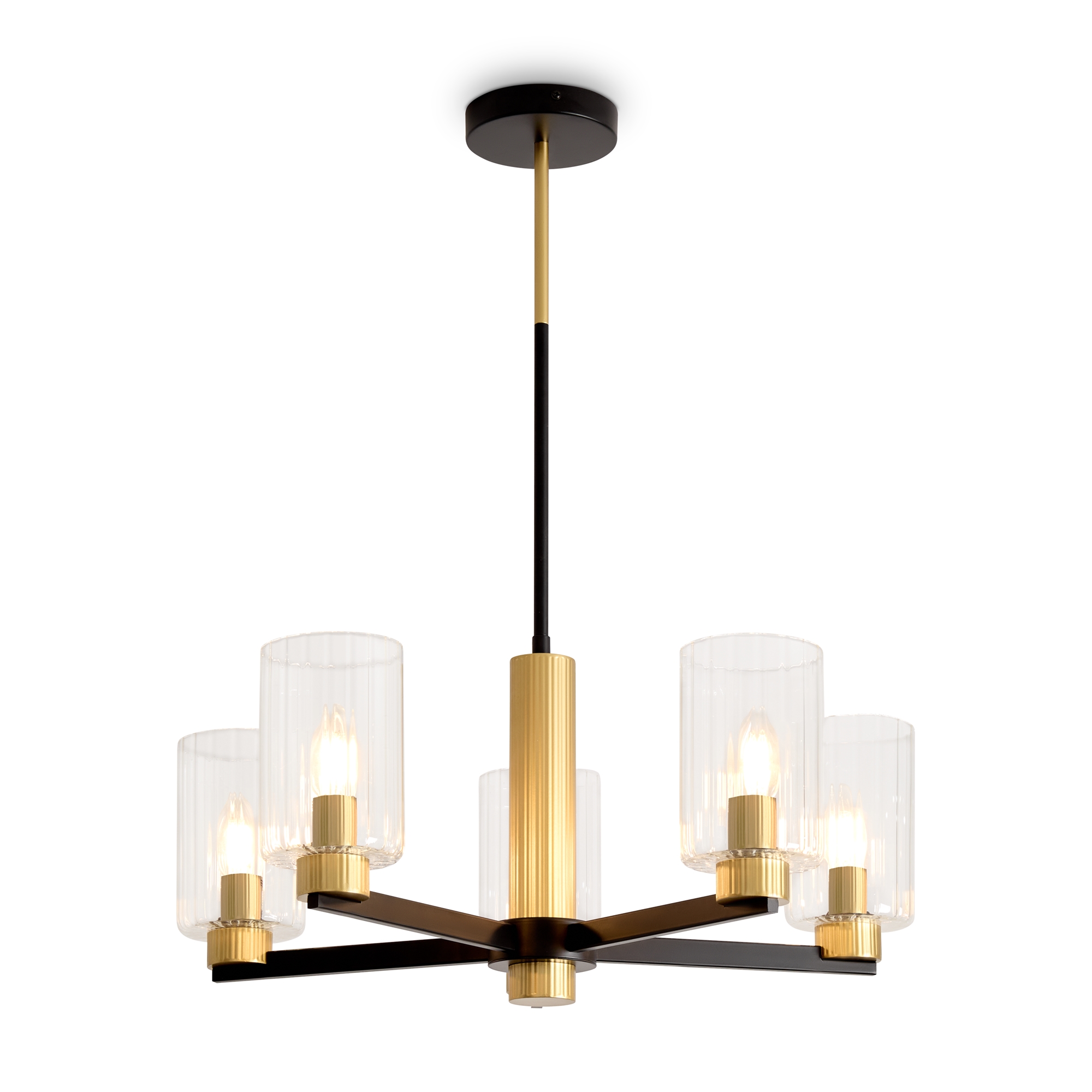 Потолочный светильник Омбре  / Ombre Потолочный светильник Freya FR2051CL-05BBS