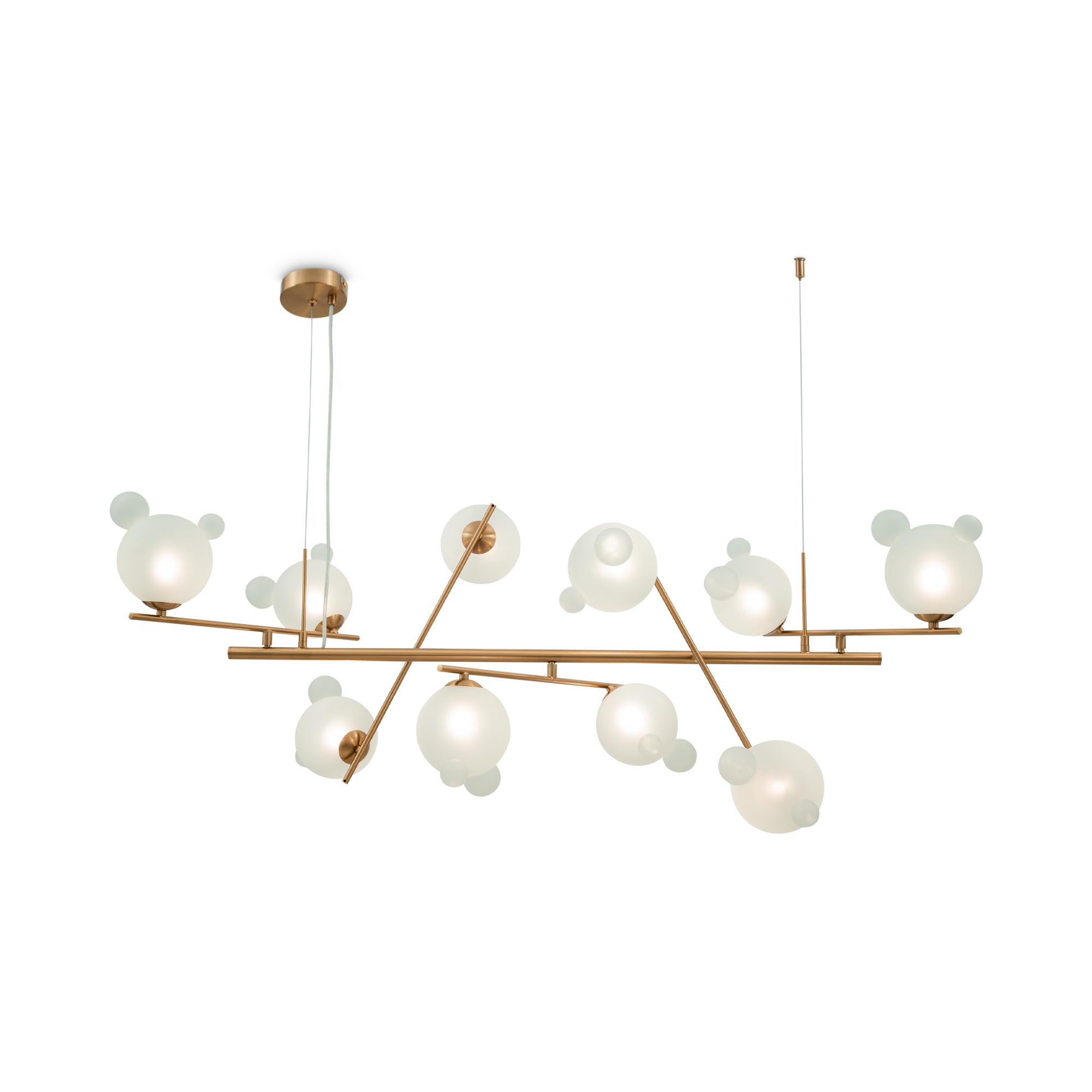 Подвесной светильник Плоский / Flaty Подвесной светильник Freya FR5374PL-10BS