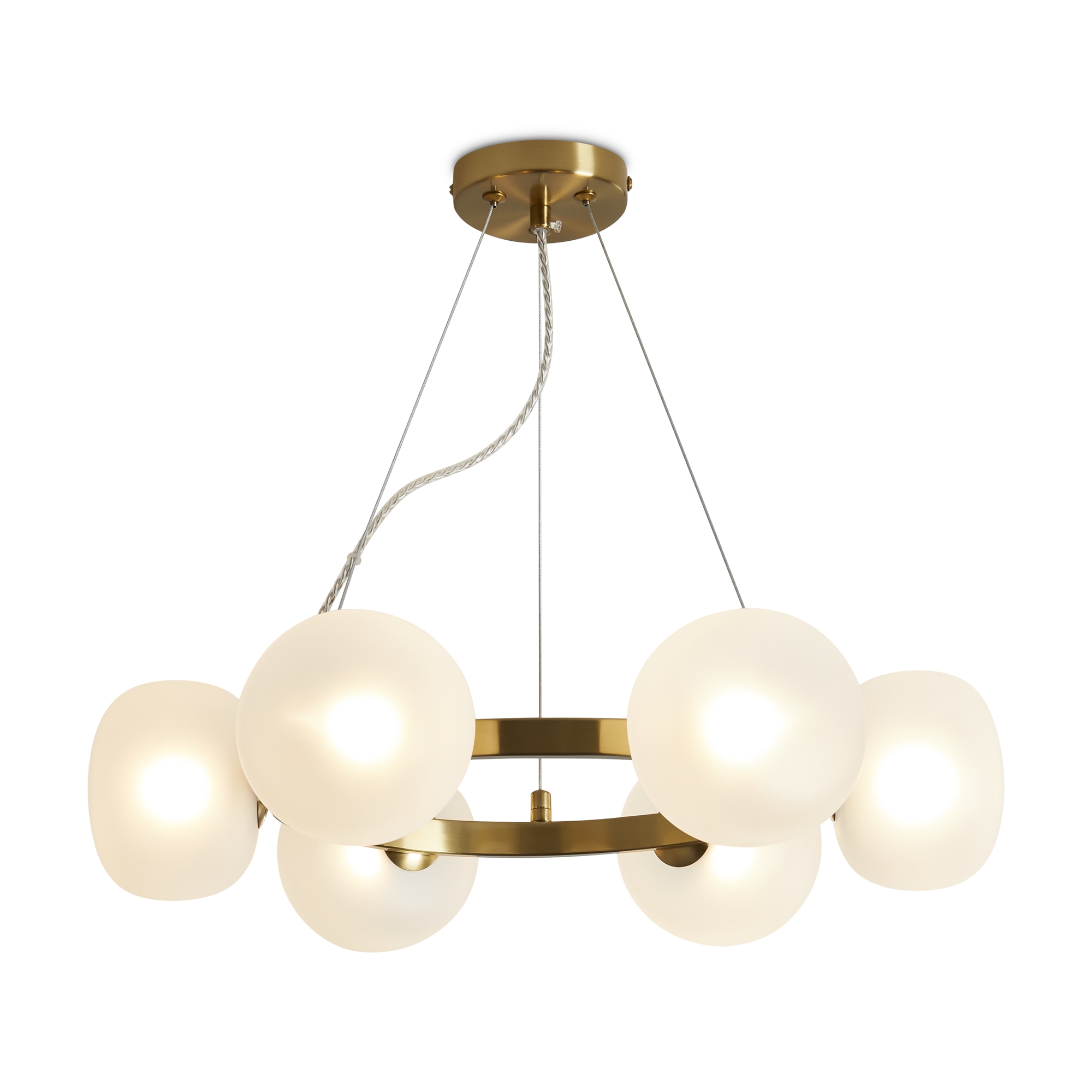 Подвесной светильник Пончики / Donuts Подвесной светильник Freya FR5444PL-06BS