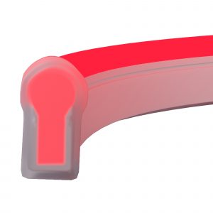 Гибкий неон 25х13 220В 8Вт/м Красный IP65 50м Гибкий неон Led Strip 201233