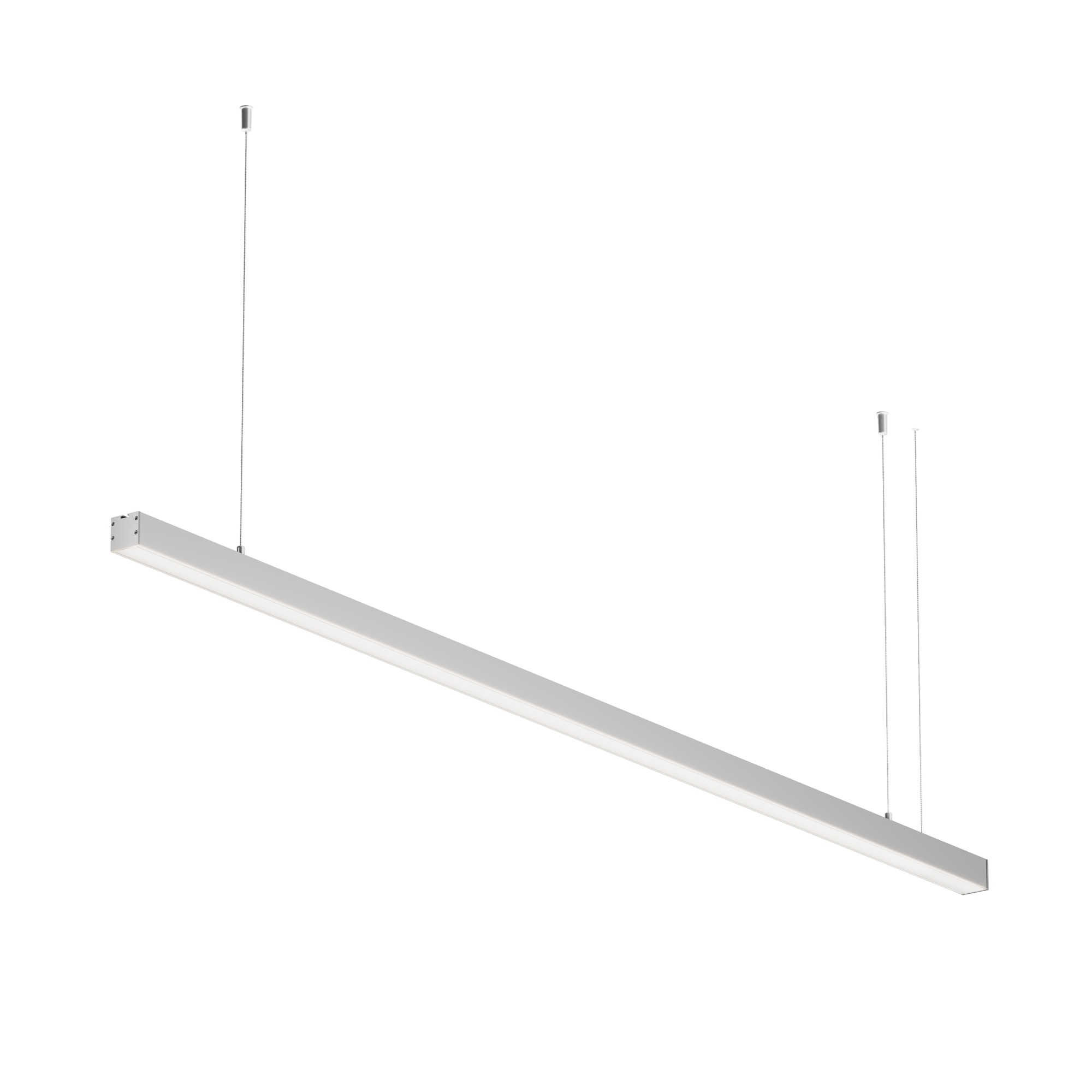 Линейный светильник подвесной 3000K 35x35 30 Вт (Серебро