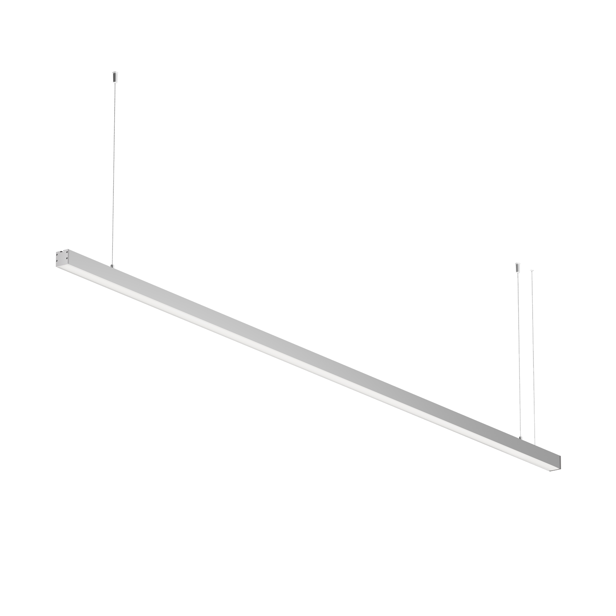 Линейный светильник подвесной 4000K 35x35 40 Вт (Серебро