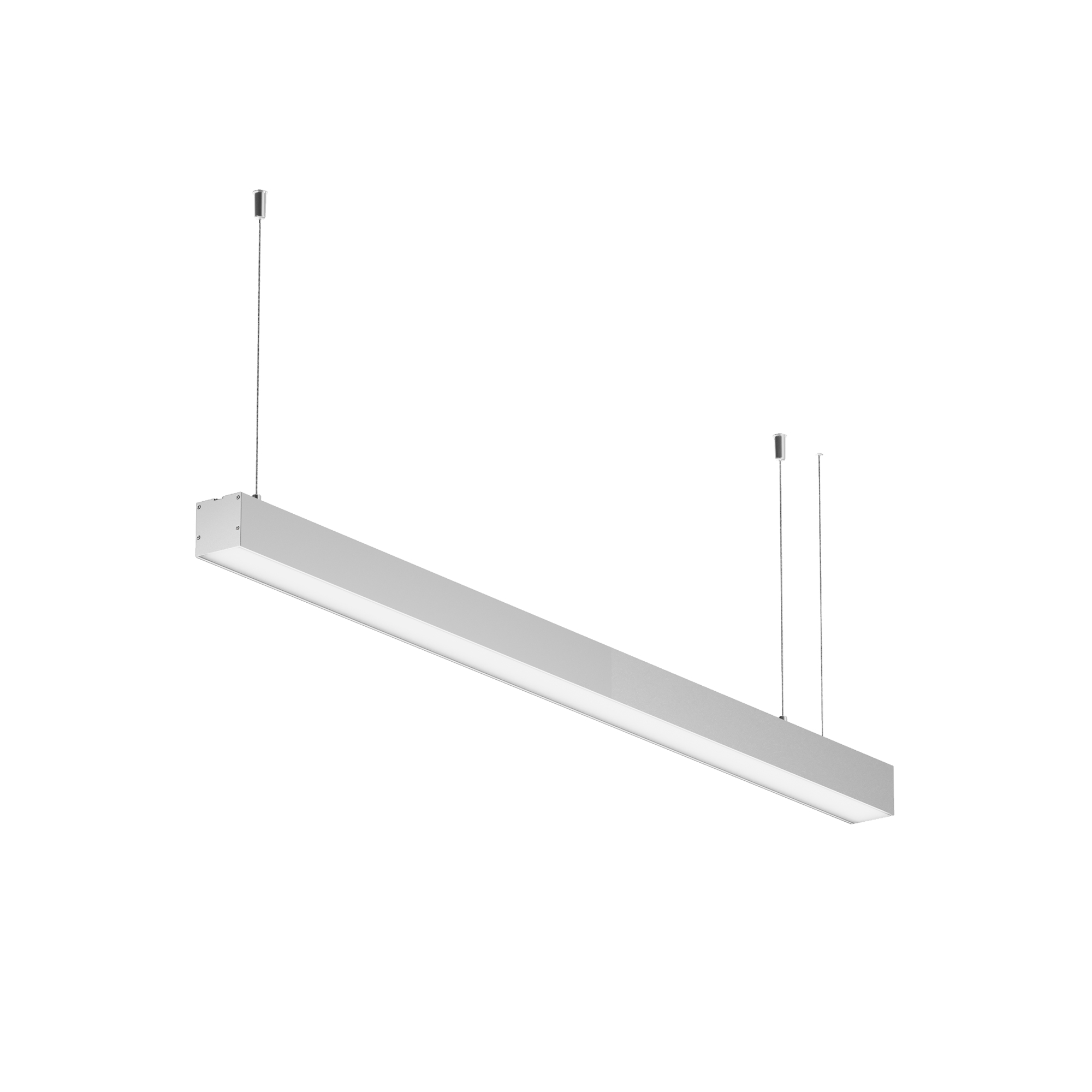 Линейный светильник подвесной 4000K 50x50 20 Вт (Серебро