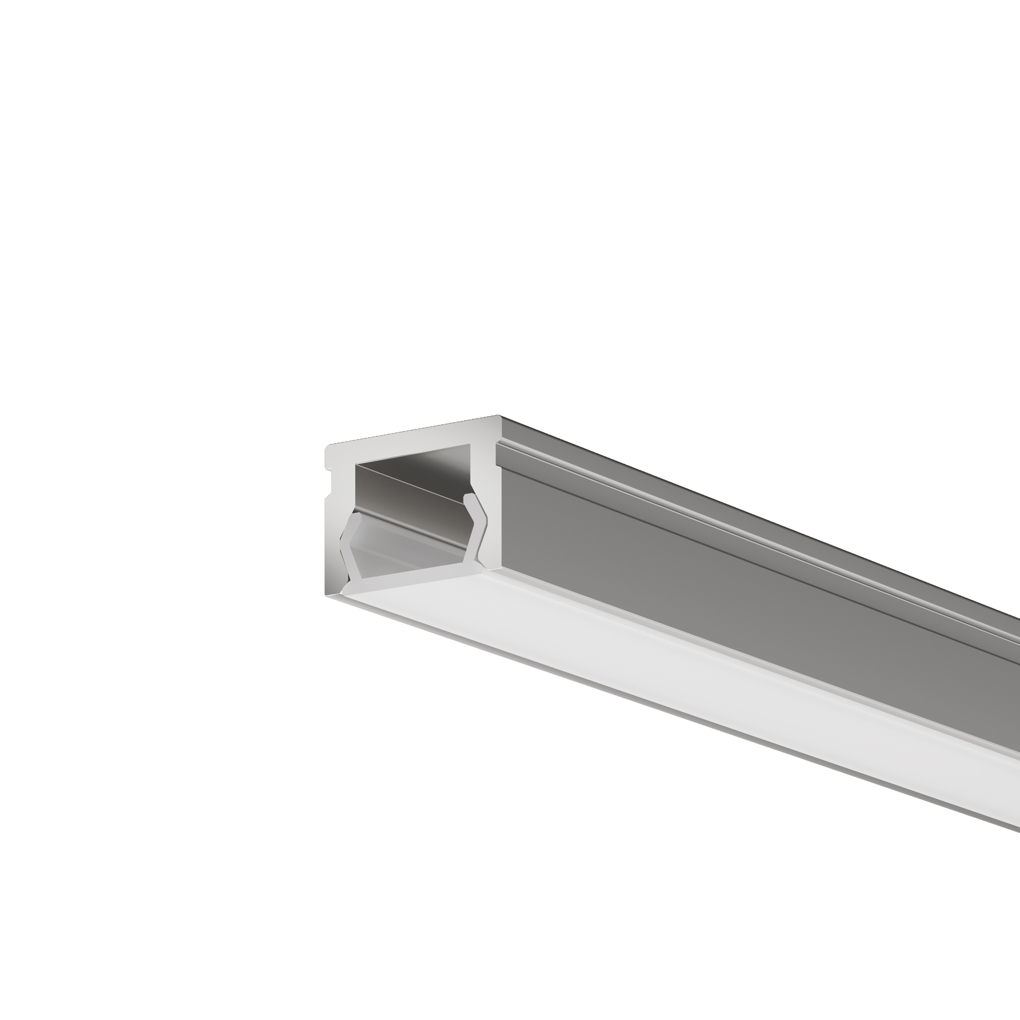 Алюминиевый профиль накладной 10x7 (Серебро