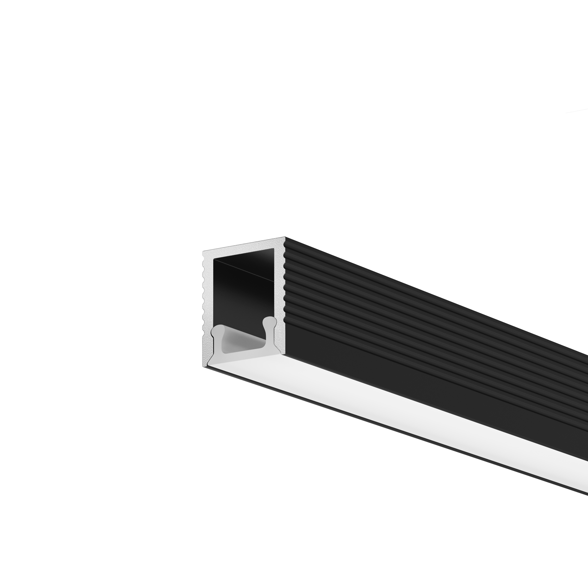 Алюминиевый профиль накладной 8x9 (Черный