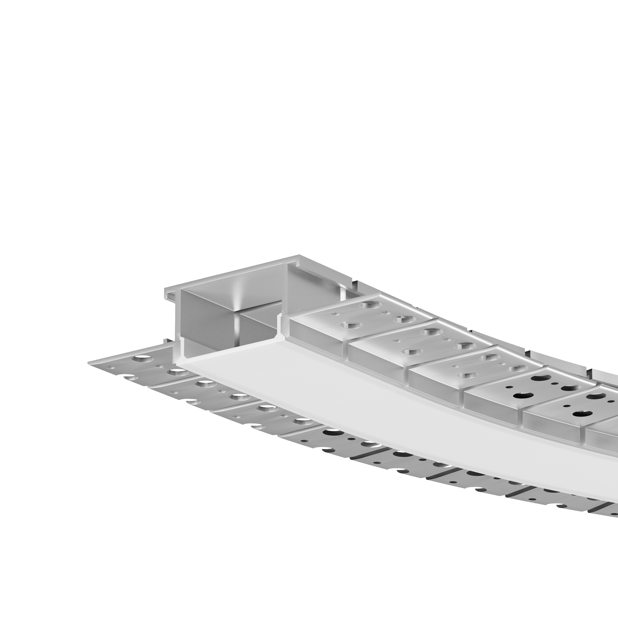 Алюминиевый профиль встраиваемый с боковым изгибом ALM-6214SB-S-2M Профиль Led Strip 636003