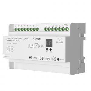 Диммер DALI DT6 четырёхканальный TRIAC 230В DIN 800Вт Диммер Lighting control 721020