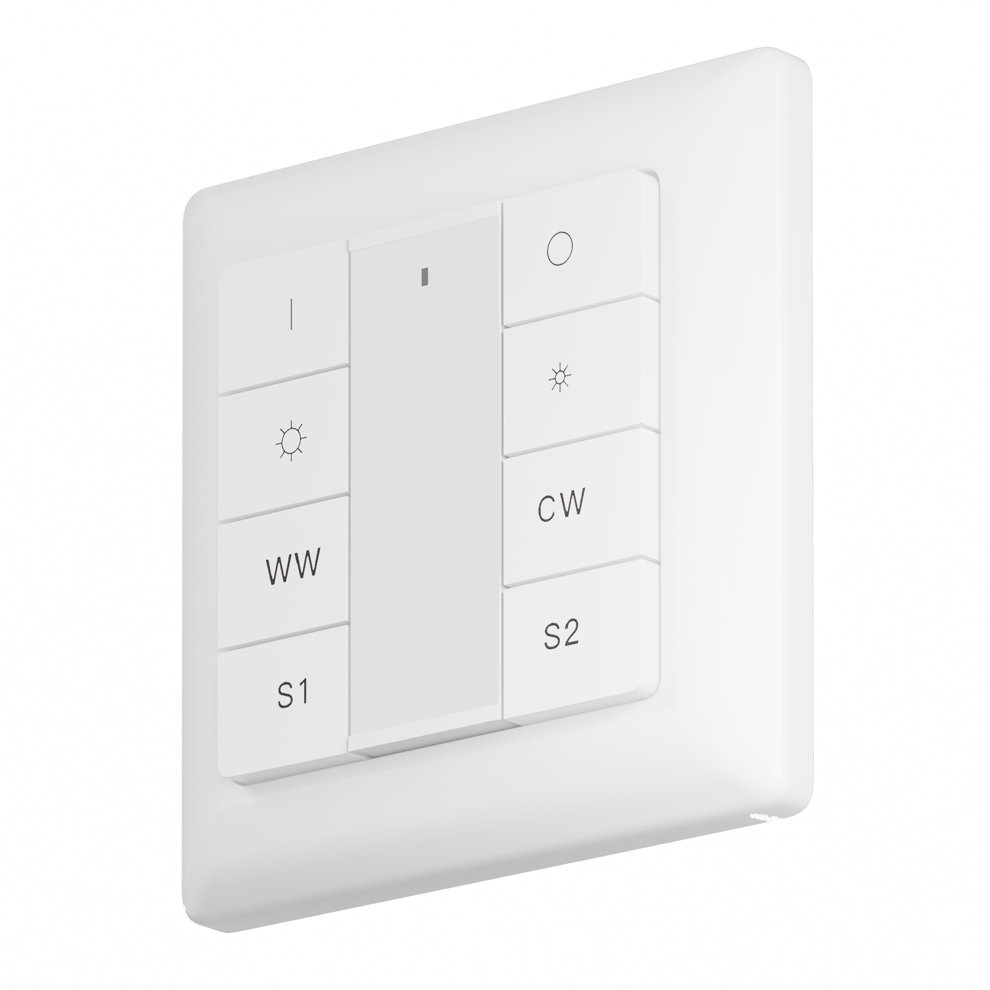 Кнопочная настенная панель 8-ми клавишная DALI Панель управления Lighting control 721053