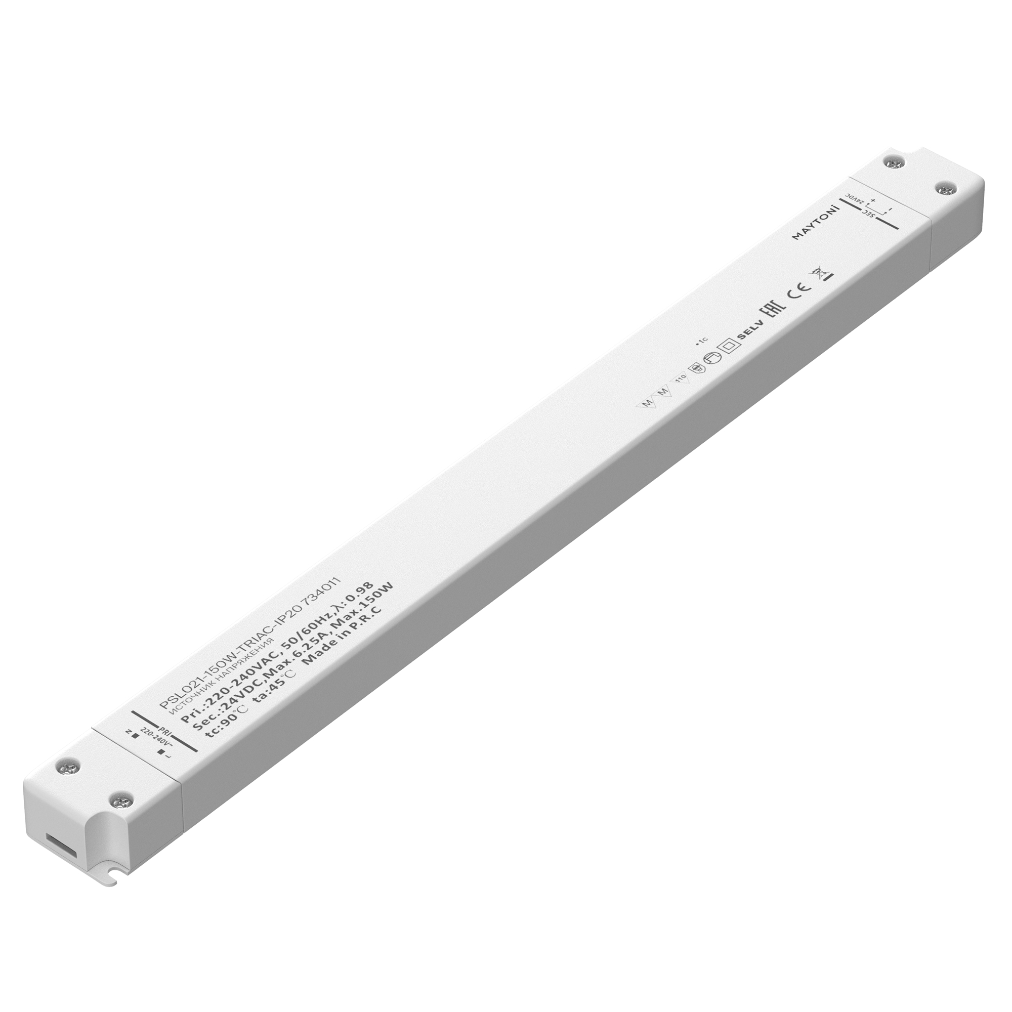 Источник напряжения TRIAC 24В 150Вт IP 20 Источник напряжения Lighting control 734011