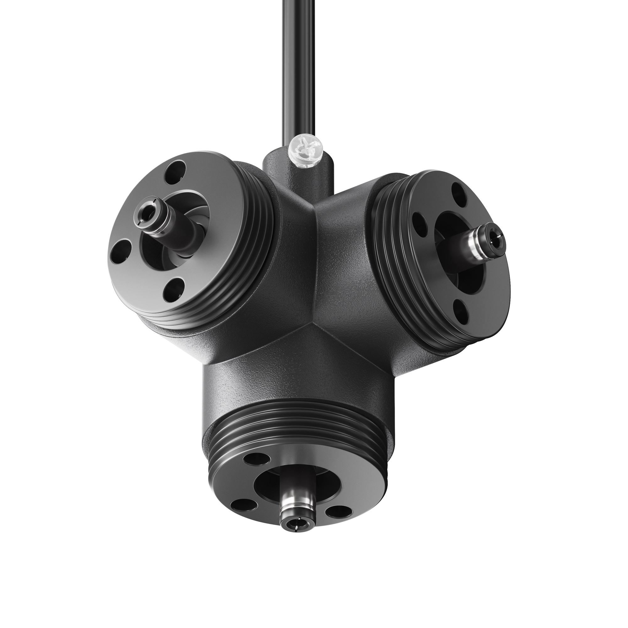 T-образный вертикальный коннектор для системы Shelf с вводом питания Комплектующие для систем освещения с токоведущими элементами Technical CA016TC-P-B