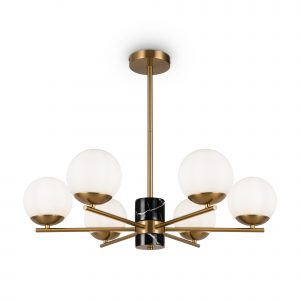 Подвесной светильник Мрамор / Marble Подвесной светильник Freya FR5230PL-06BS