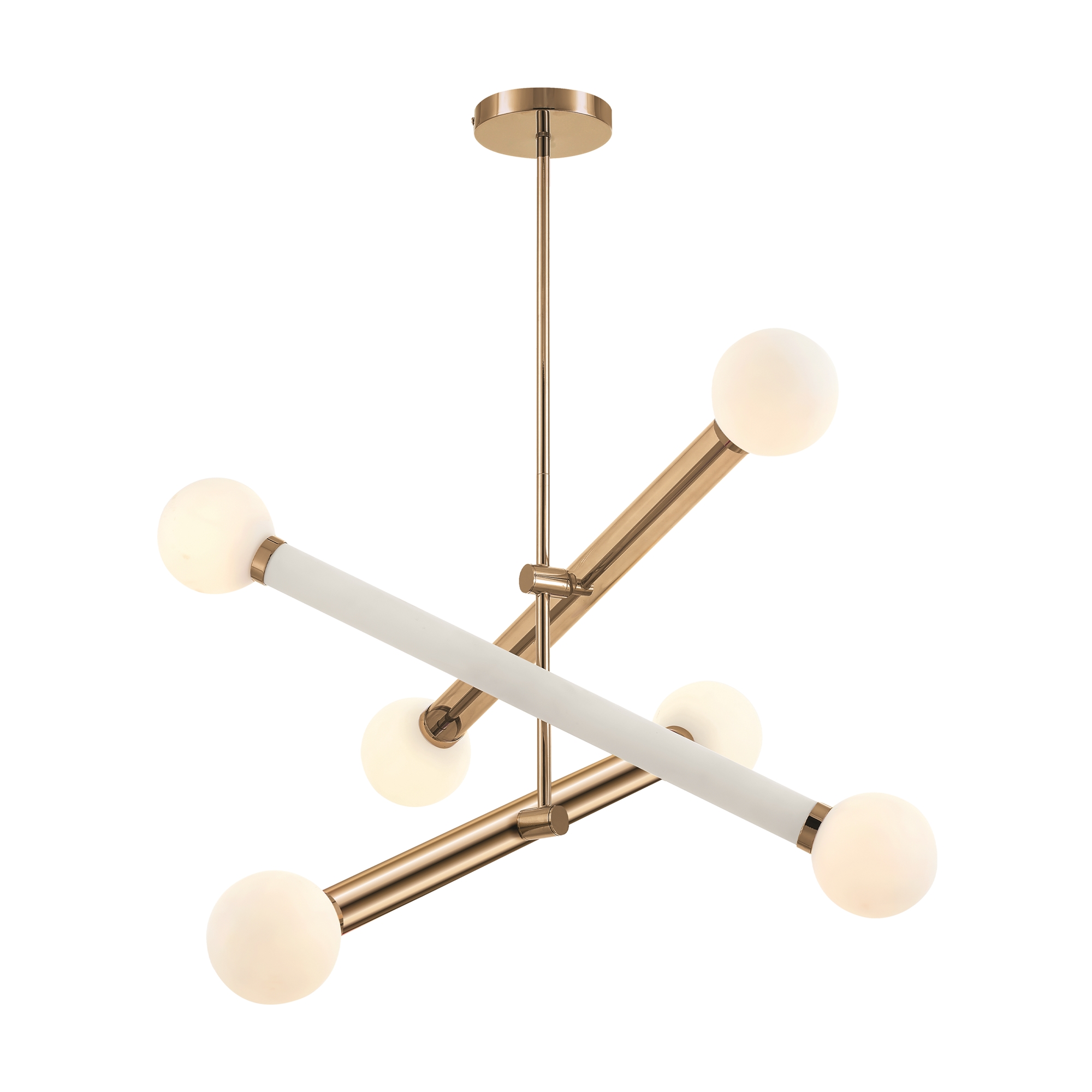 Подвесной светильник Крест/Кросс  / Cross Подвесной светильник Freya FR5381PL-06G