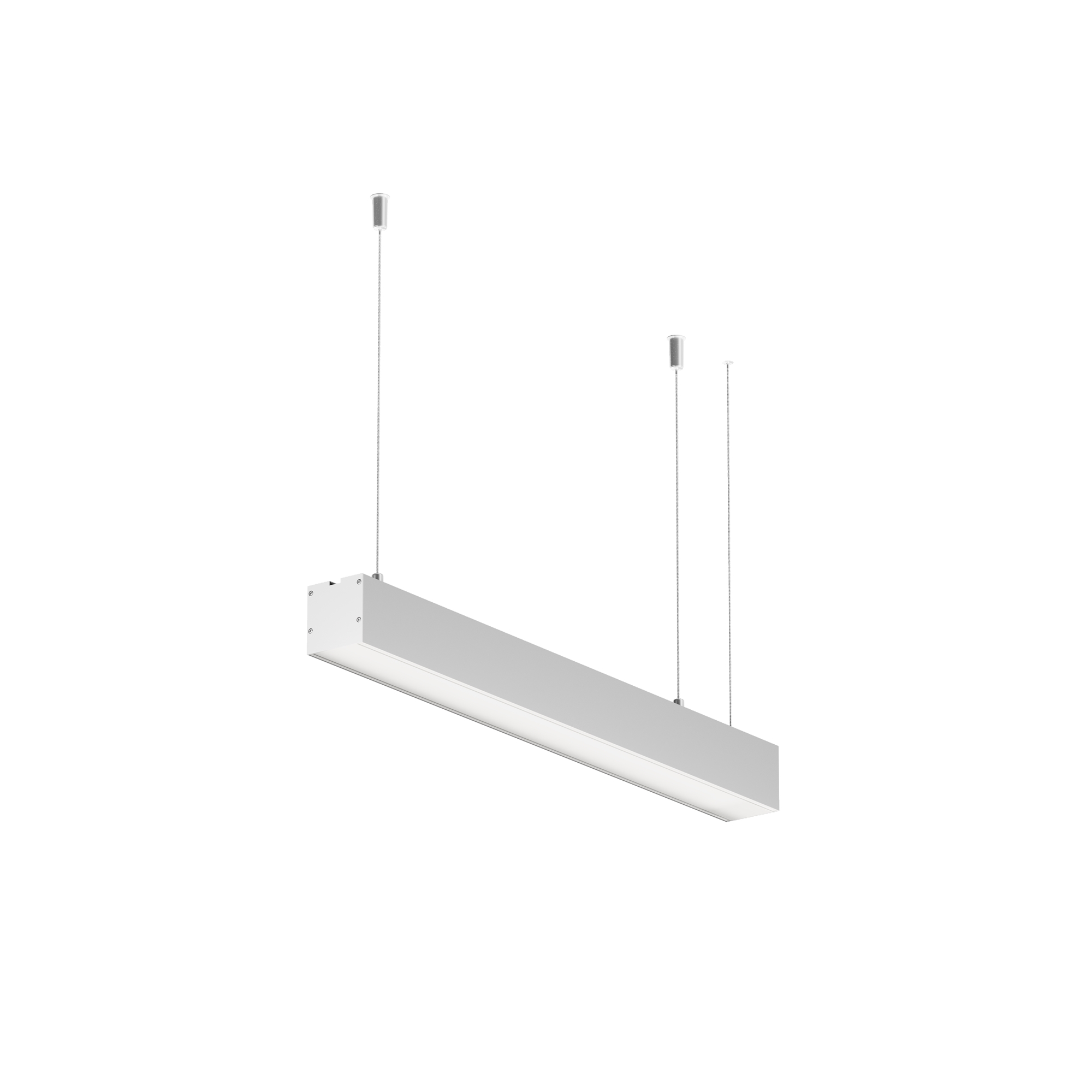 Линейный светильник подвесной 4000K 50x50 10 Вт (Серебро