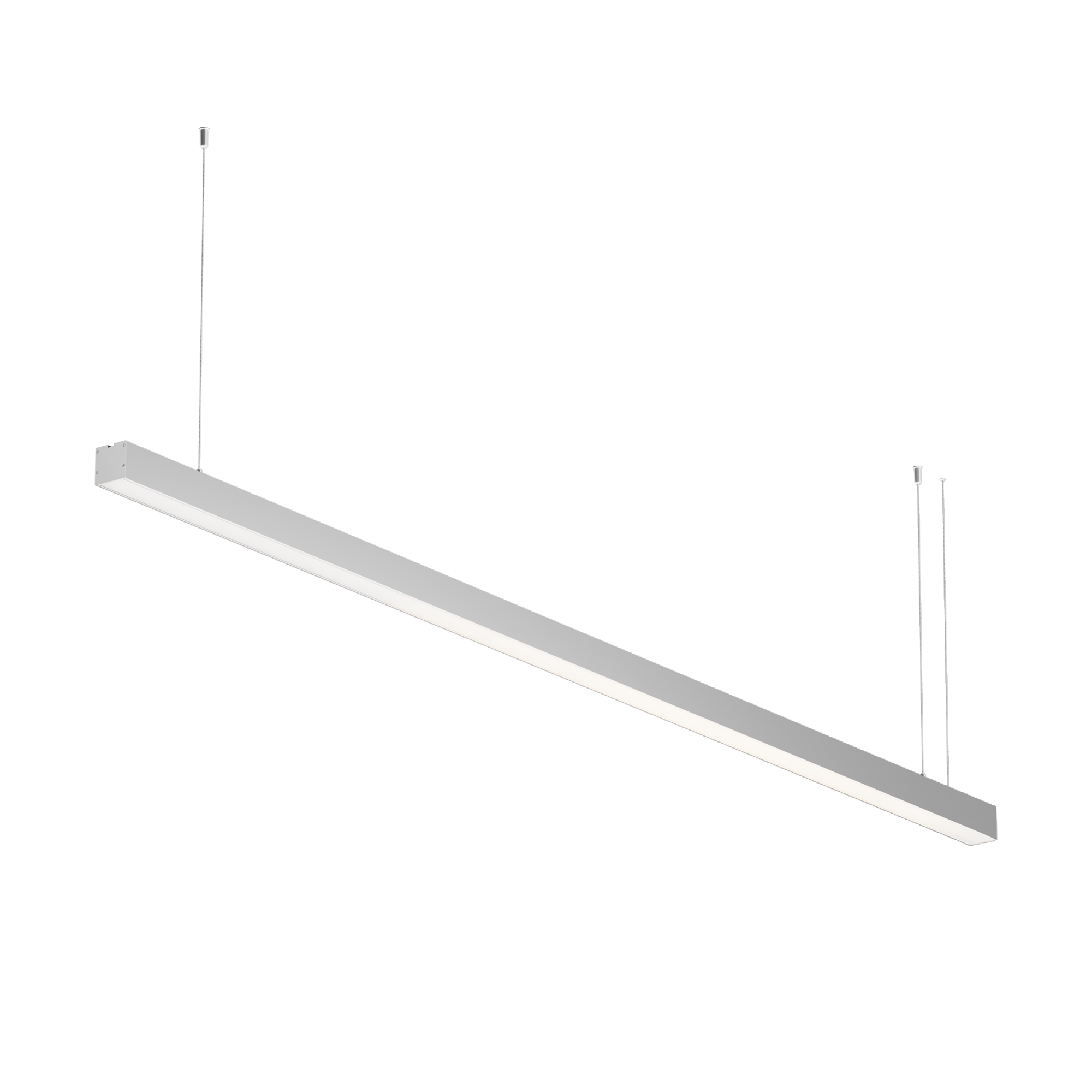 Линейный светильник подвесной 4000K 50x50 40 Вт (Серебро