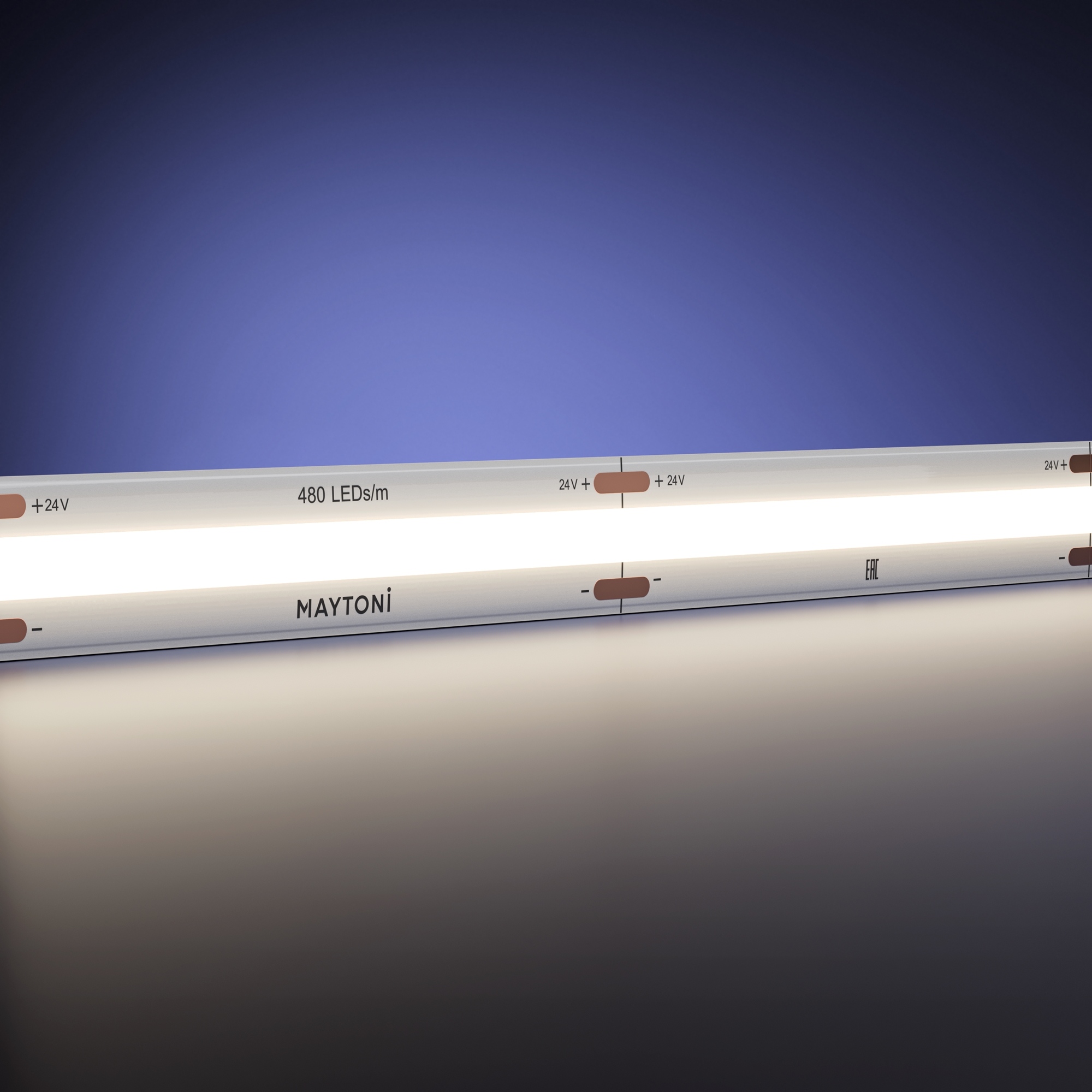 Светодиодная лента Ультра 24В COB 15Вт/м 4000K 5м IP 20 20D225 Светодиодная лента Led Strip 201225