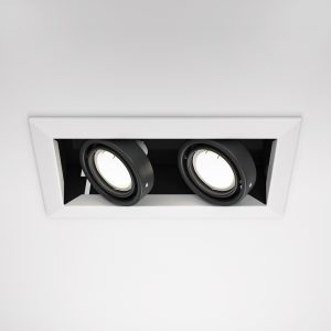 Встраиваемый светильник Металл Модерн / Metal Modern 2*GU10 10 Вт Встраиваемый светильник Technical DL008-2-02-W