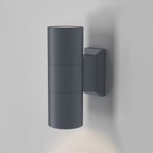 Настенный светильник (бра) Бауэри / Bowery GU10х2 50Вт IP 54 Уличный настенный светильник Outdoor O574WL-02GR
