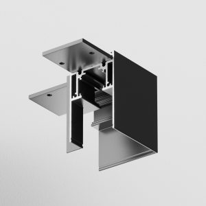 Угловой коннектор S35 накладной черный Комплектующие для накладной трековой системы Technical TRA004CL-21B