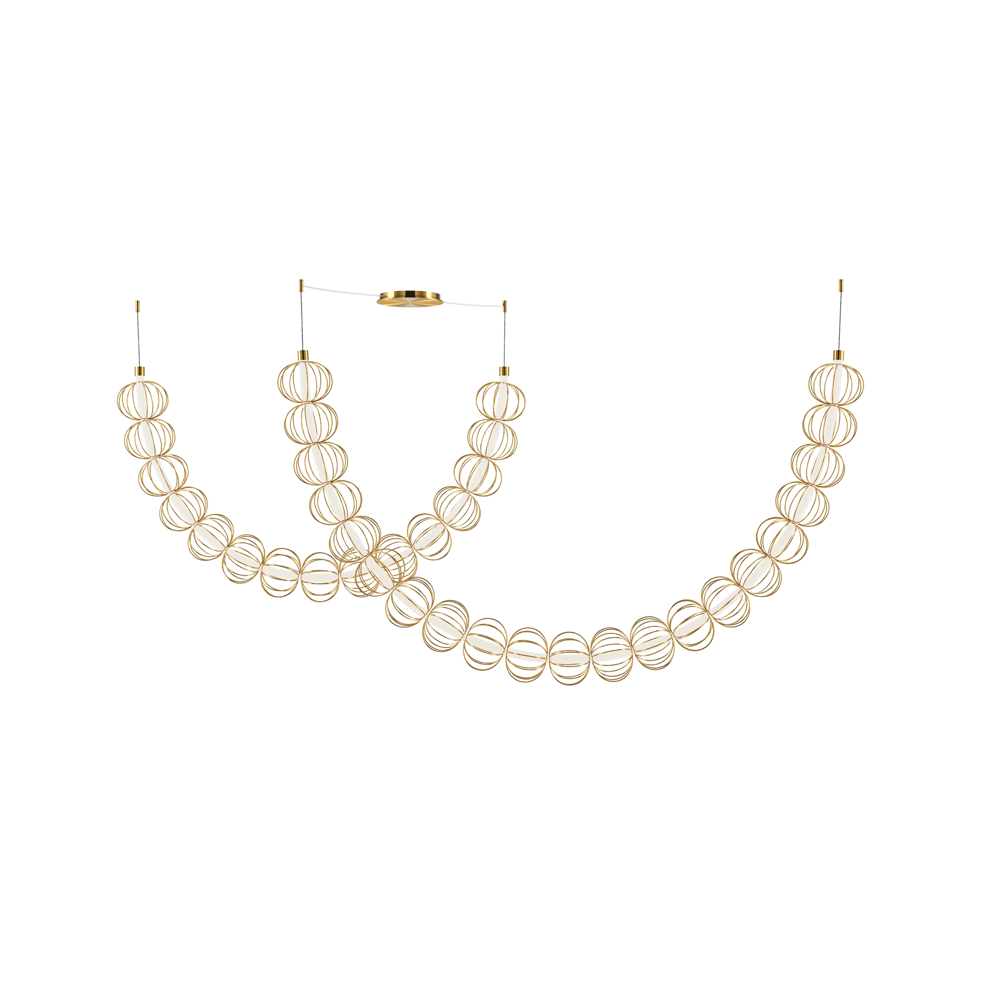 Подвесной светильник Золотая клетка / Golden Cage 3000К 107Вт Подвесной светильник Maytoni MOD216PL-L55G3K