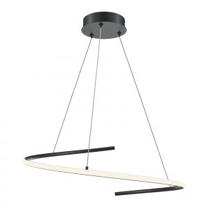Подвесной светильник Изгиб / Curve 3000-4000К 31Вт Подвесной светильник Maytoni MOD242PL-L33BK