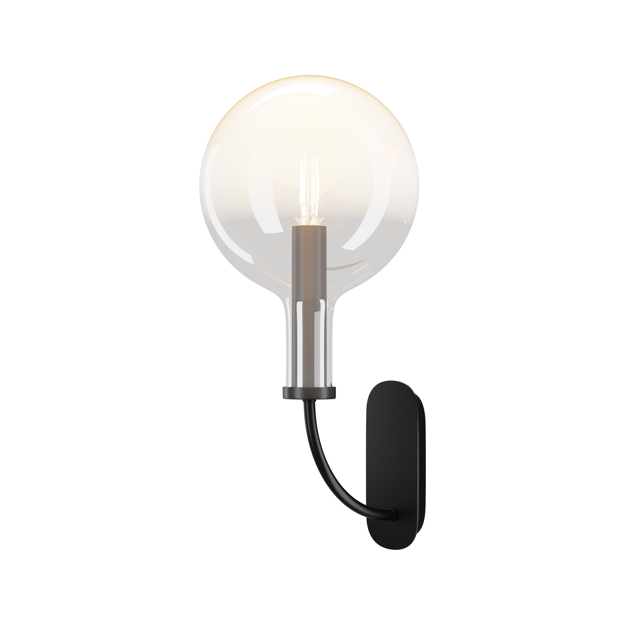 Настенный светильник (бра) Статус / Status E14х1 Настенный светильник (бра) Maytoni MOD333WL-01B