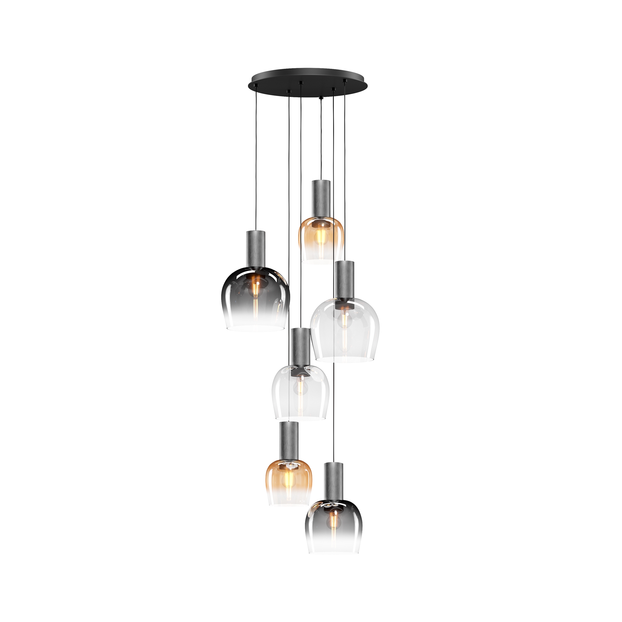 Подвесной светильник Повседневний образ / Smart Casual E27х6 Подвесной светильник Maytoni MOD414PL-06B