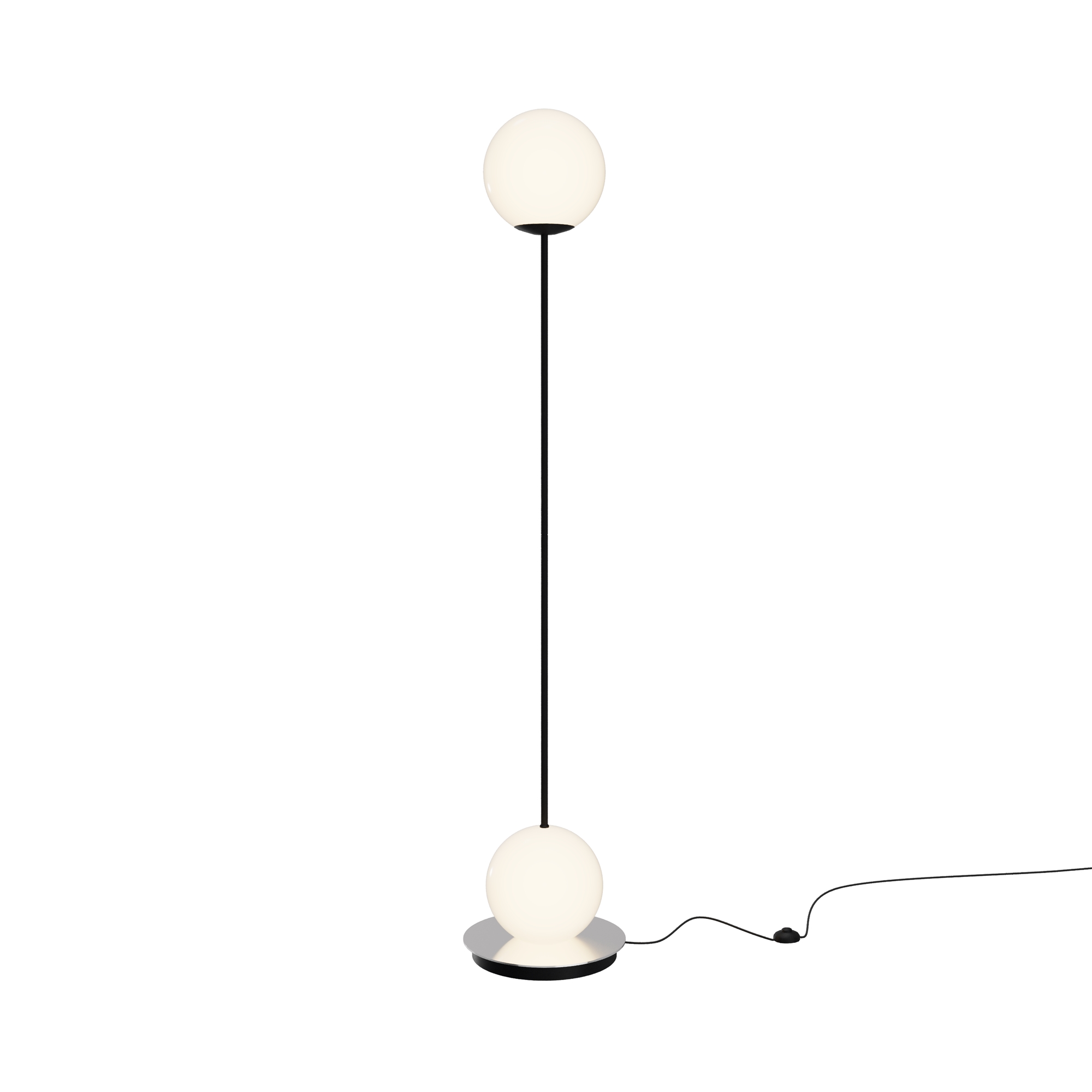 Напольный светильник (торшер) Близнецы / Twins 3000К 20Вт Напольный светильник (торшер) Maytoni MOD427FL-L20B3K