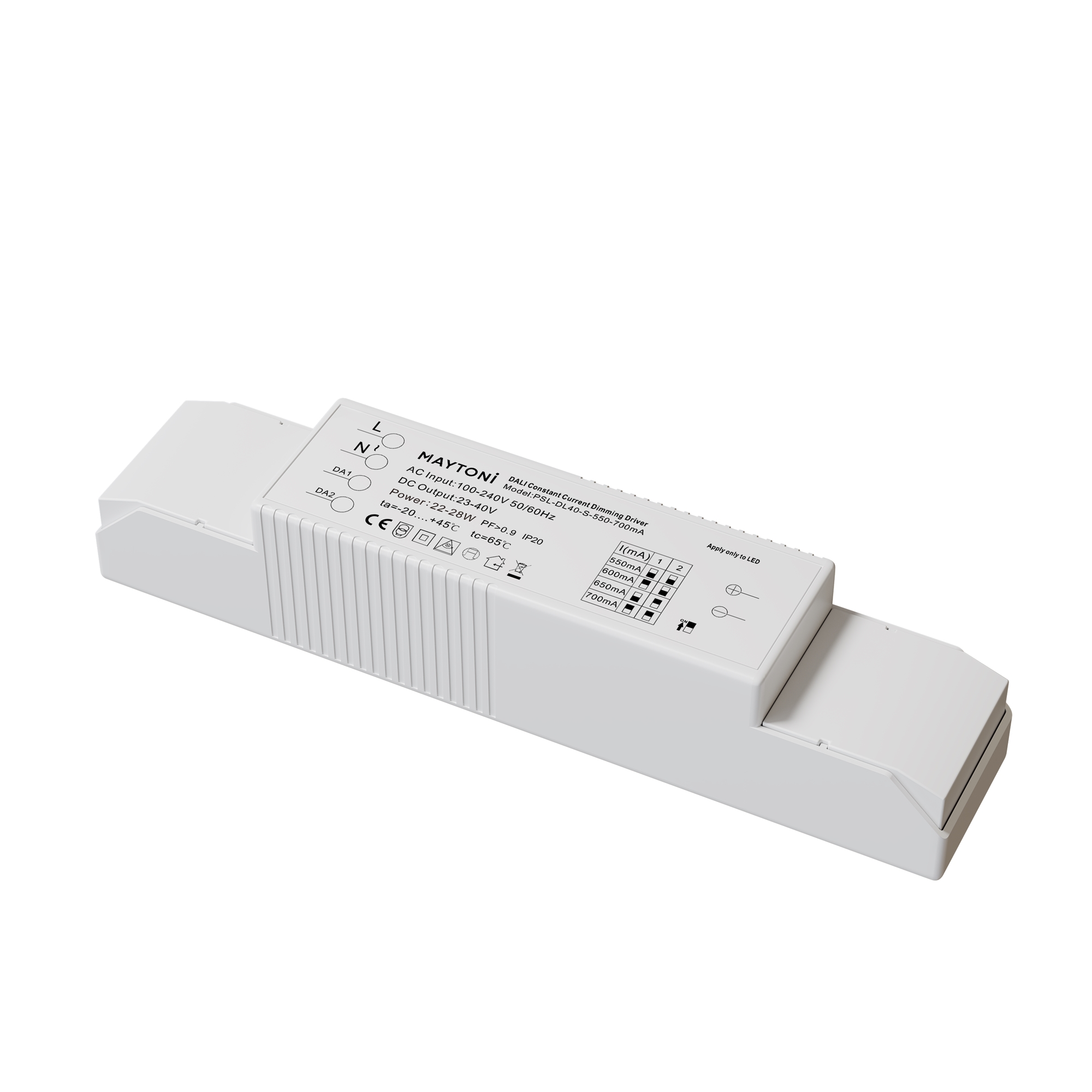 Источник питания DALI DT6 22-28Вт IP20 Источник тока Lighting control PSL-DL40-S-550-700mA