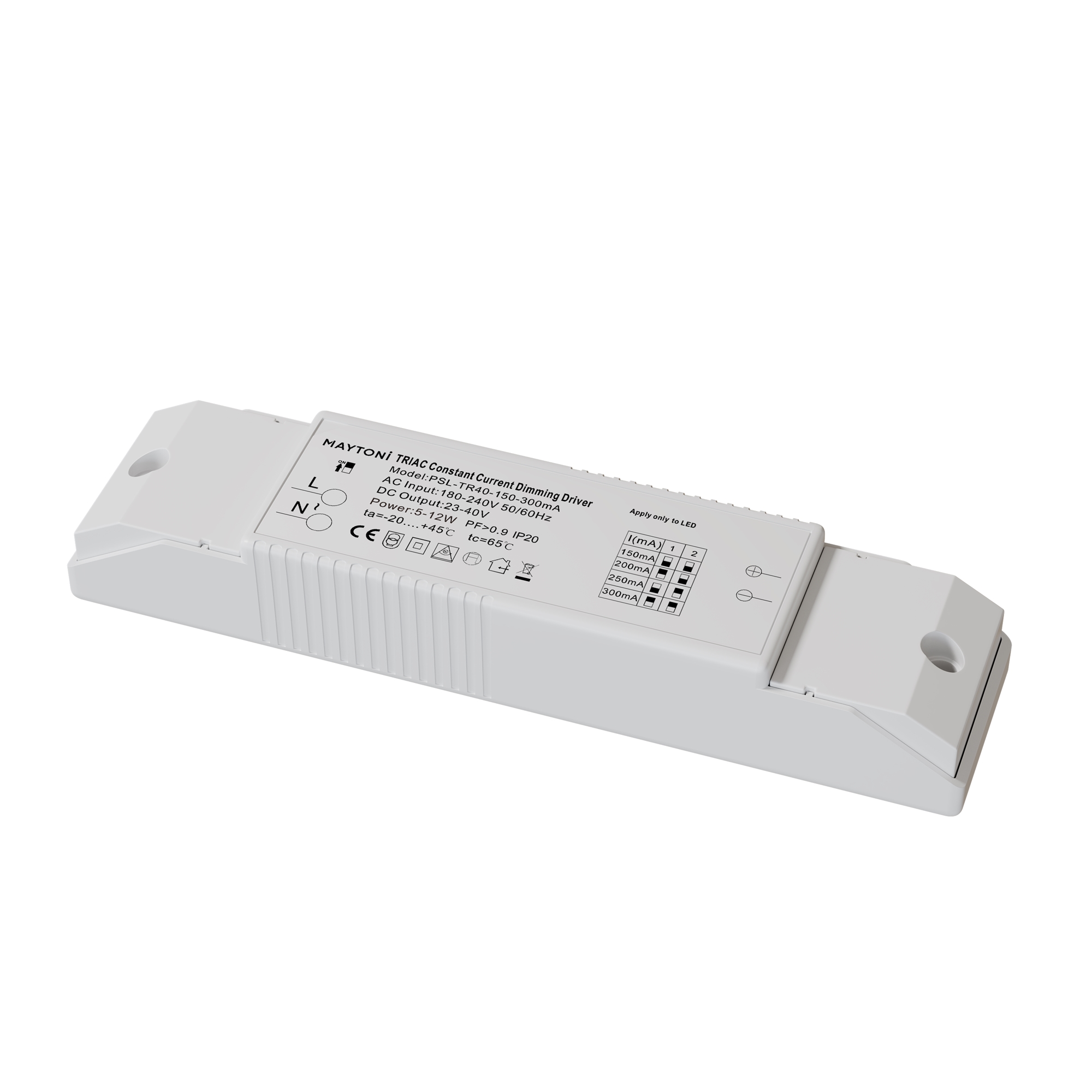 Источник питания TRIAC 5-12Вт IP20 Источник тока Lighting control PSL-TR40-150-300mA