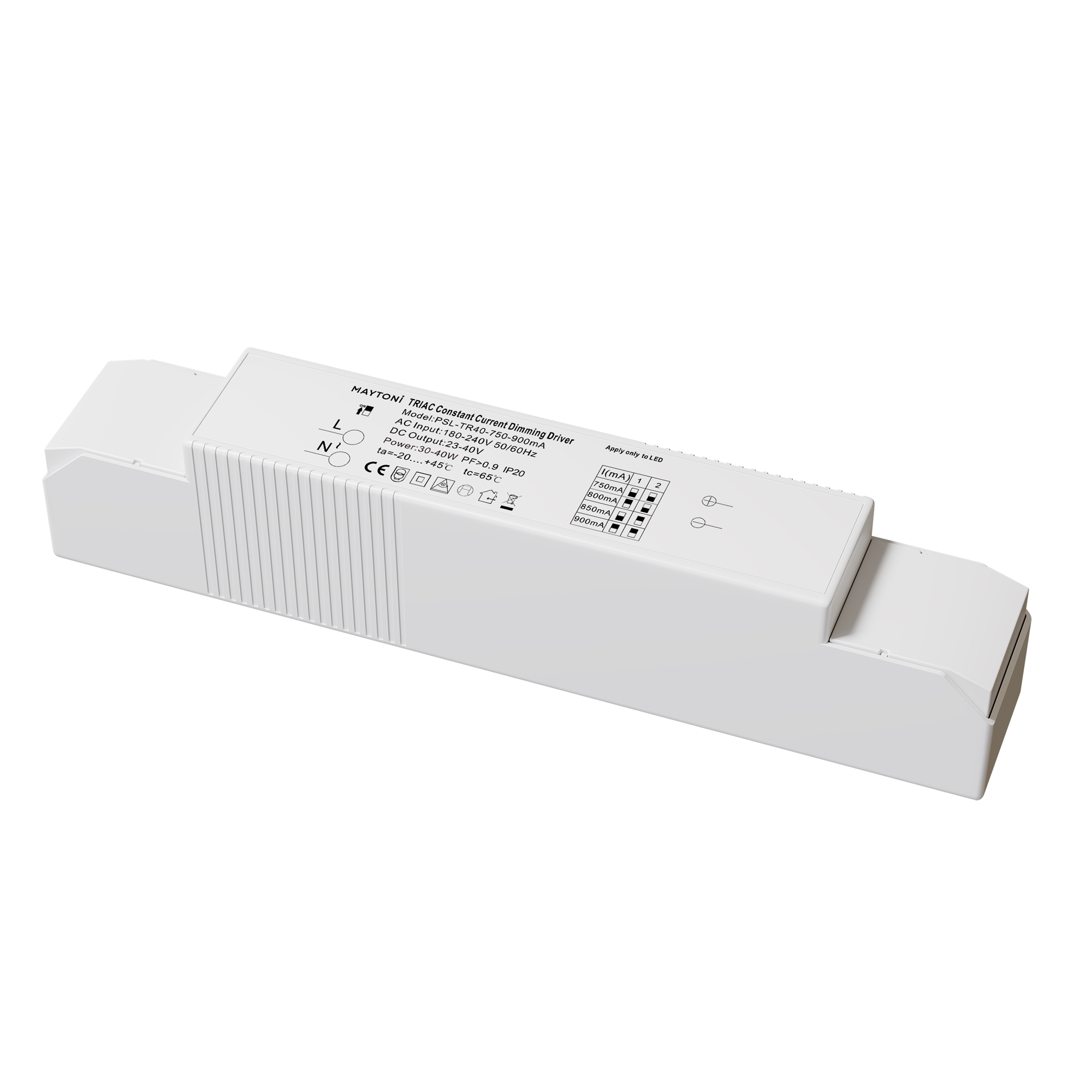 Источник питания TRIAC 30-40Вт IP20 Источник тока Lighting control PSL-TR40-750-900mA