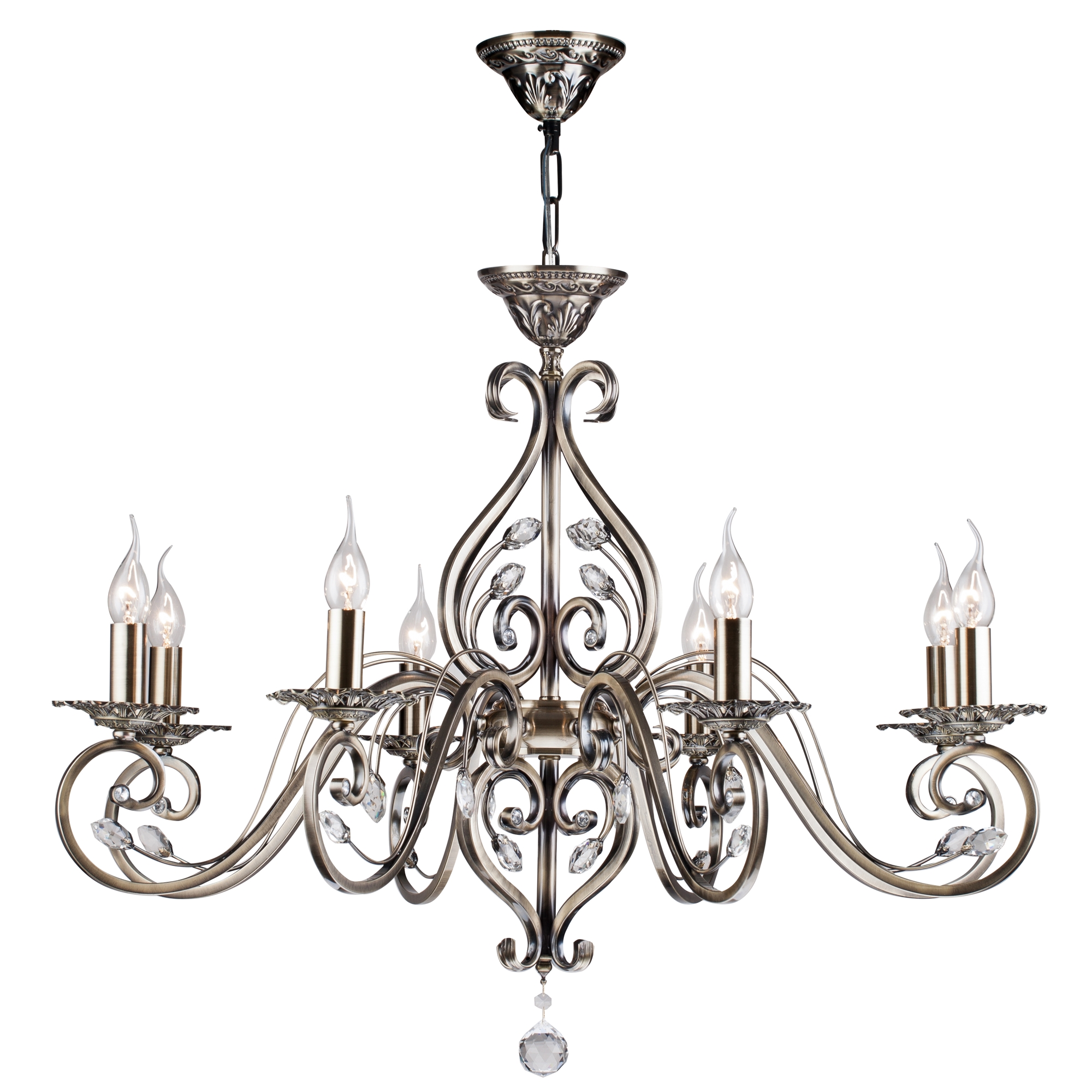 Люстра Листья / Leaves E14х8 Люстра Maytoni RC109-PL-08-R