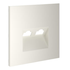 Накладка для розетки компьютерной двойной RJ45+RJ45 кат.6