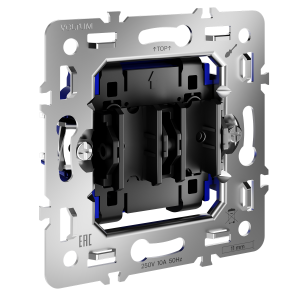 Механизм выключателя двухклавишного 10А