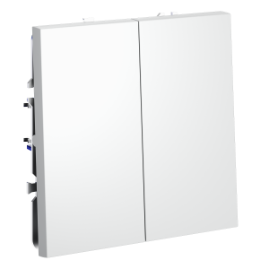 Перекрестный переключатель встраиваемый VOLTUM S70 двухклавишный 10А