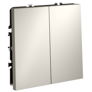 Перекрестный переключатель встраиваемый VOLTUM S70 двухклавишный 10А