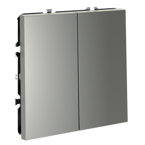 Перекрестный переключатель встраиваемый VOLTUM S70 двухклавишный 10А