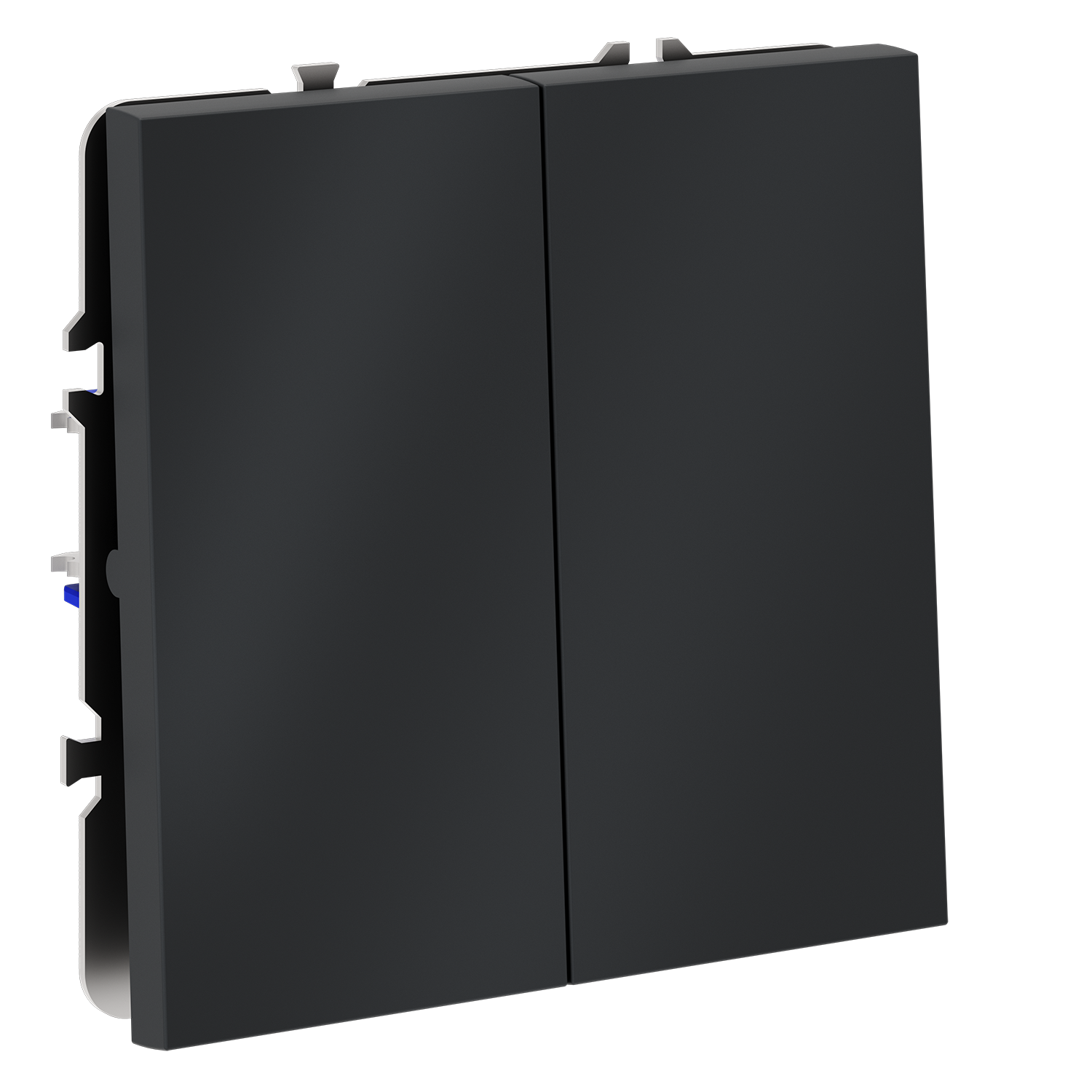 Перекрестный переключатель встраиваемый VOLTUM S70 двухклавишный 10А