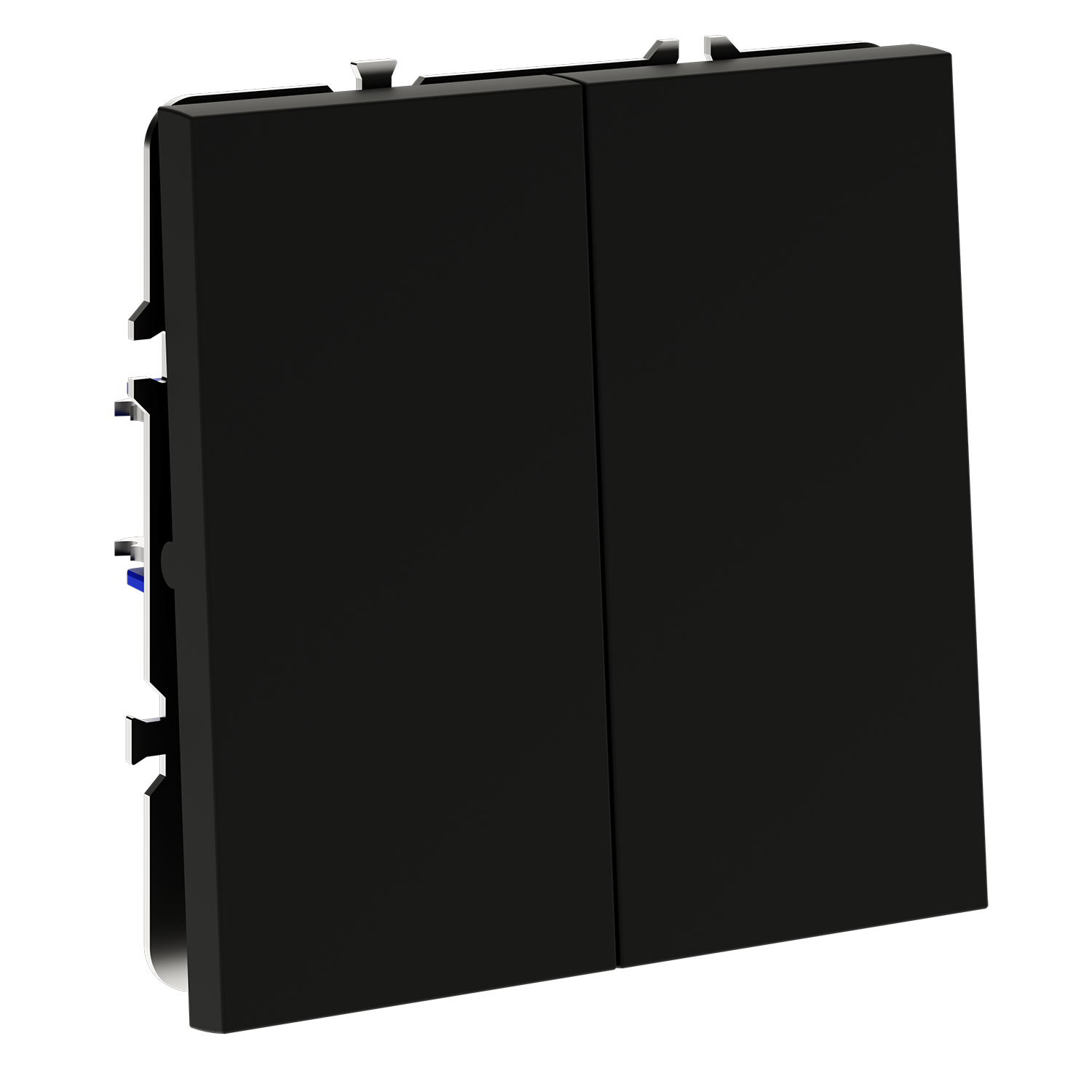 Перекрестный переключатель встраиваемый VOLTUM S70 двухклавишный 10А