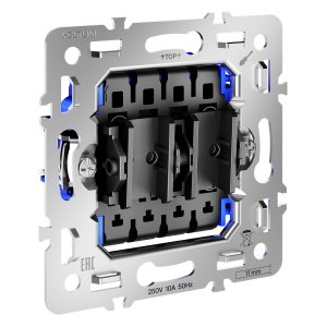 Механизм перекрестного переключателя двухклавишного 10А