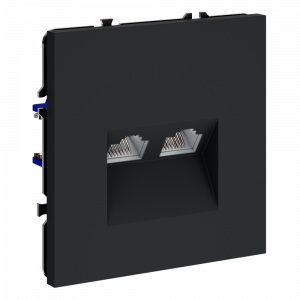 Розетка компьютерная встраиваемая VOLTUM S70 двойная RJ45+RJ45 кат.6