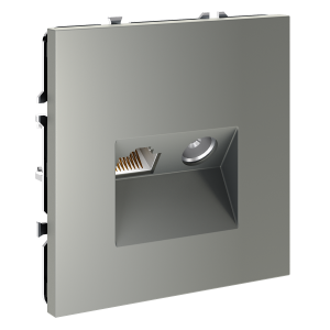 Розетка телевизионная встраиваемая VOLTUM S70 TV+RJ45 кат. 6