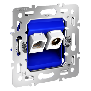 Механизм розетки TV+RJ45 кат. 6