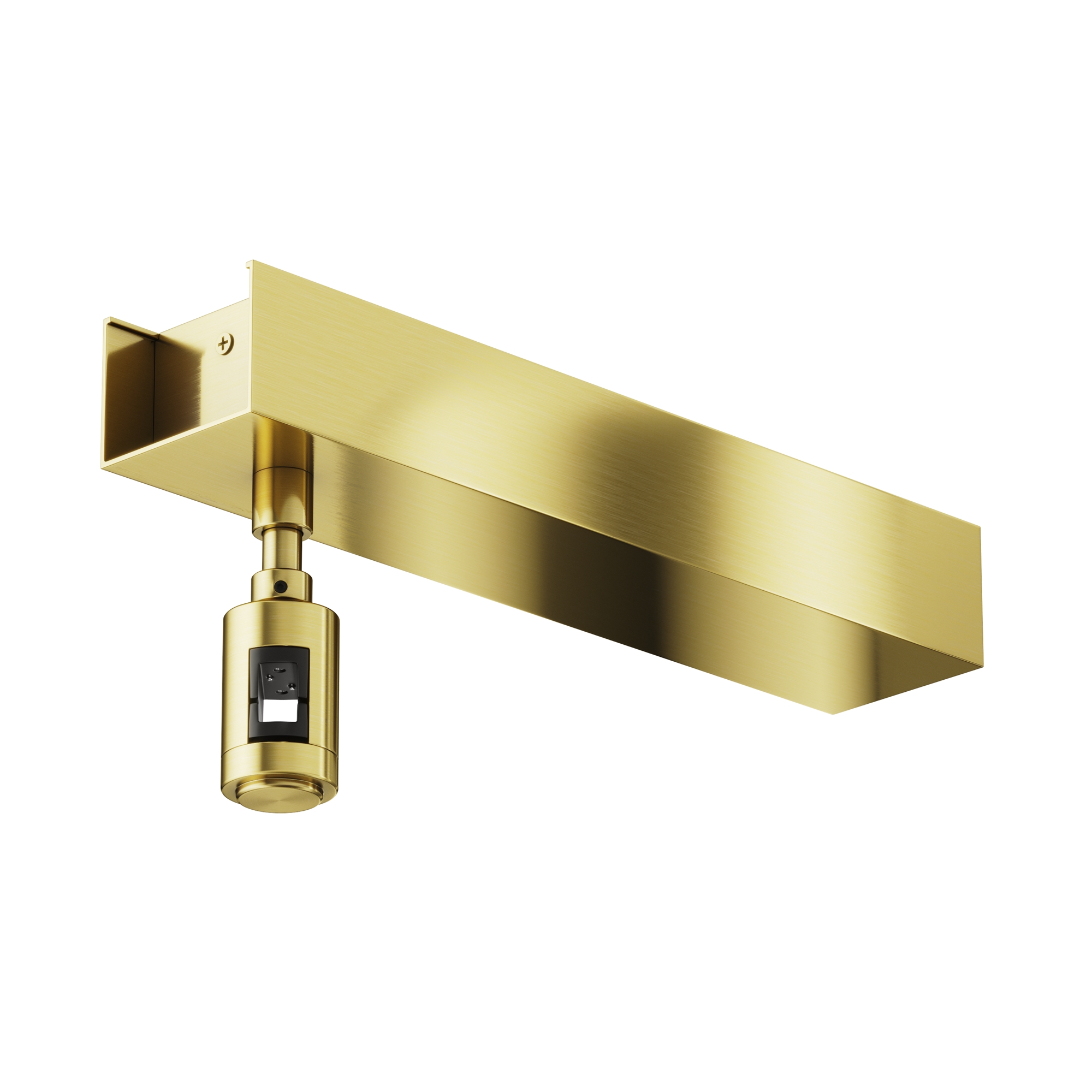 Основание потолочное Short для блока питания с вводом питания Flarity латунь Комплектующие для систем освещения с токоведущими элементами Technical TRA156C-BB1-BS