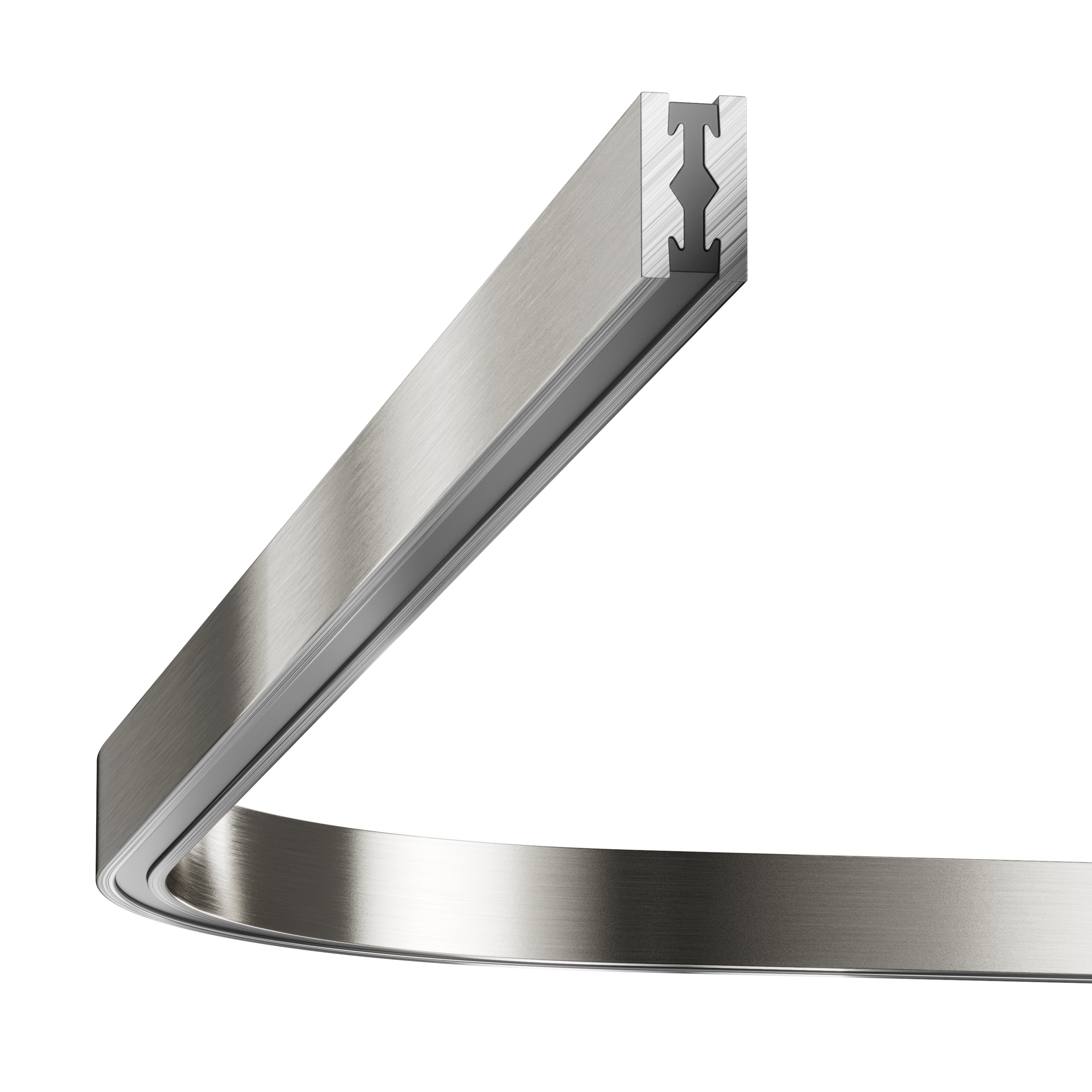 Радиусный коннектор для шинопровода Flarity платина Комплектующие для систем освещения с токоведущими элементами Technical TRX154-RC80-PT