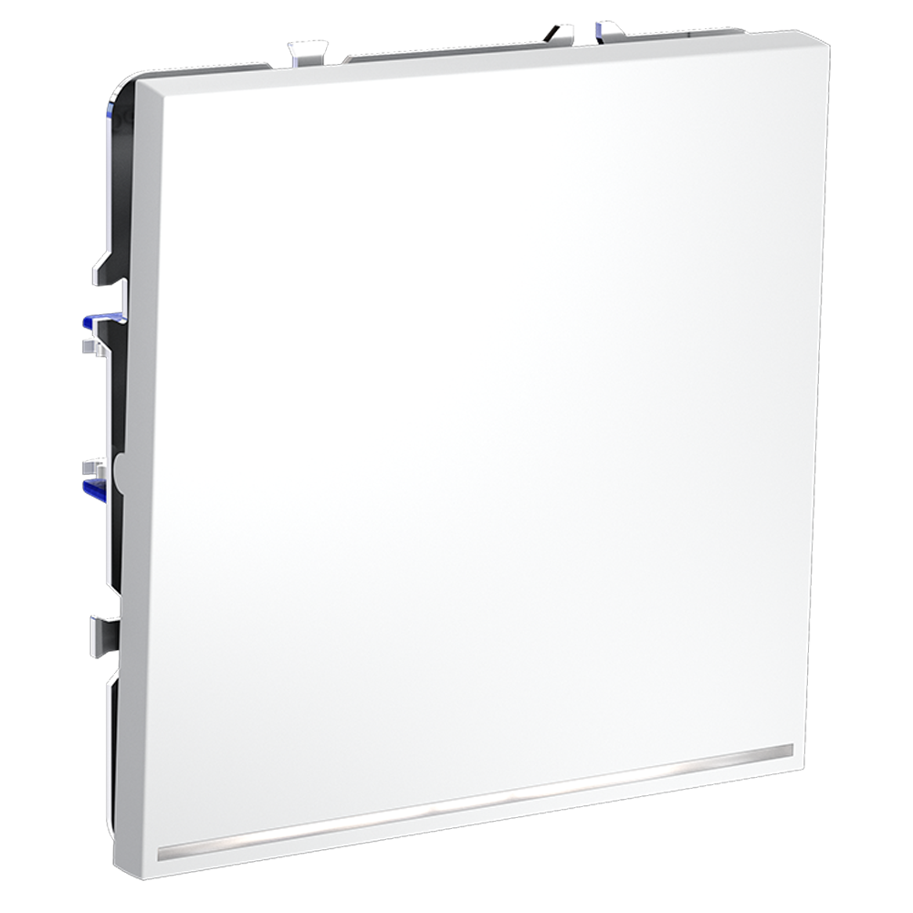 Выключатель встраиваемый VOLTUM S70 одноклавишный с подсветкой 10А