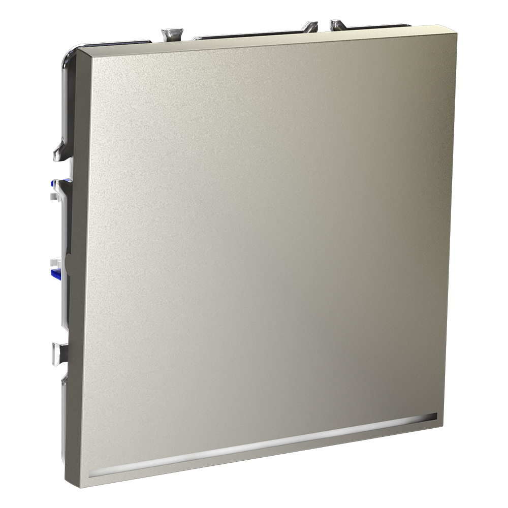 Выключатель встраиваемый VOLTUM S70 одноклавишный с подсветкой 10А