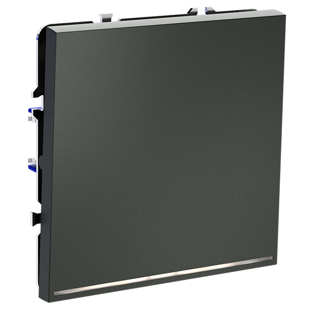 Выключатель встраиваемый VOLTUM S70 одноклавишный с подсветкой 10А