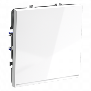 Проходной переключатель встраиваемый VOLTUM S70 одноклавишный с подсветкой 10А